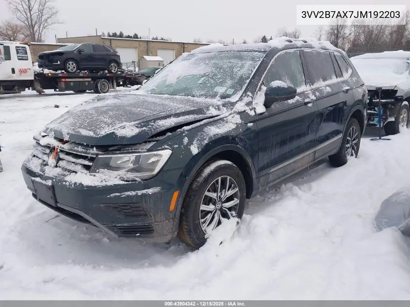 3VV2B7AX7JM192203 2018 Volkswagen Tiguan 2.0T Se/2.0T Sel