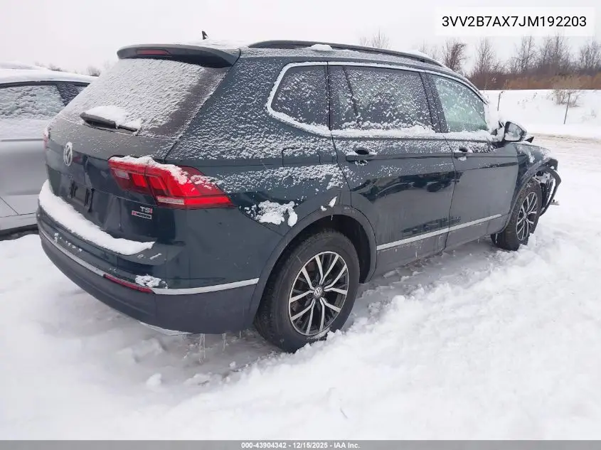 3VV2B7AX7JM192203 2018 Volkswagen Tiguan 2.0T Se/2.0T Sel