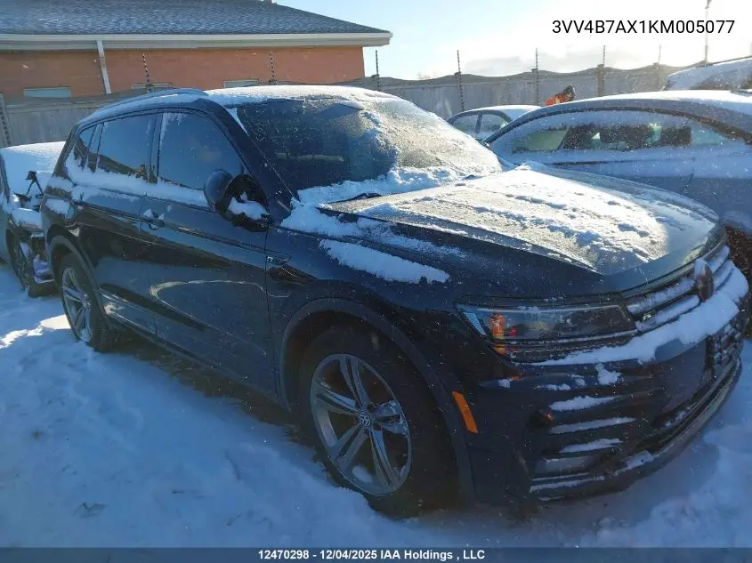 3VV4B7AX1KM005077 2019 Volkswagen Tiguan