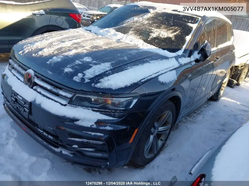 3VV4B7AX1KM005077 2019 Volkswagen Tiguan