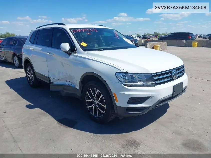 3VV3B7AX6KM134508 2019 Volkswagen Tiguan Se/Sel/Sel R-Line Jet-Black/Sel R-Line