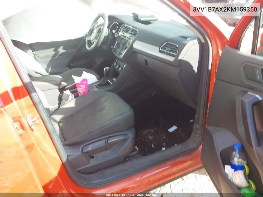3VV1B7AX2KM159350 2019 Volkswagen Tiguan 2.0T S