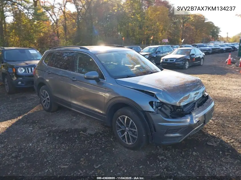 3VV2B7AX7KM134237 2019 Volkswagen Tiguan 2.0T Se/2.0T Sel/2.0T Sel R-Line/2.0T Sel R-Line Black