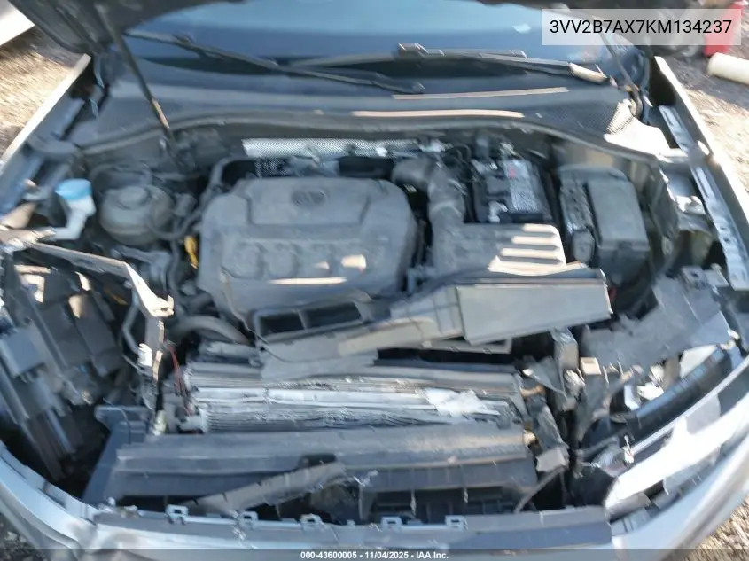 3VV2B7AX7KM134237 2019 Volkswagen Tiguan 2.0T Se/2.0T Sel/2.0T Sel R-Line/2.0T Sel R-Line Black