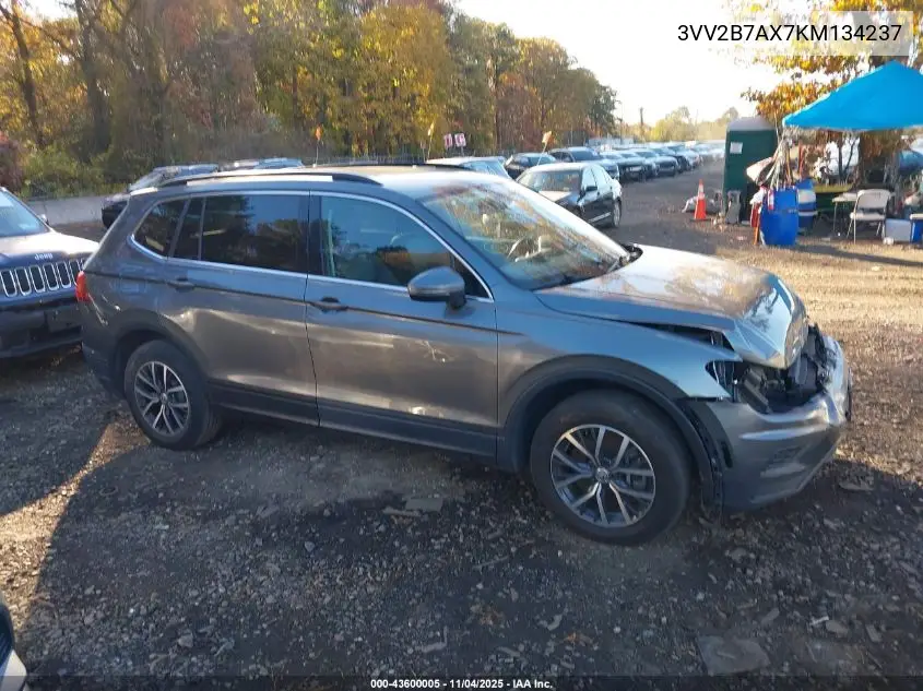 3VV2B7AX7KM134237 2019 Volkswagen Tiguan 2.0T Se/2.0T Sel/2.0T Sel R-Line/2.0T Sel R-Line Black