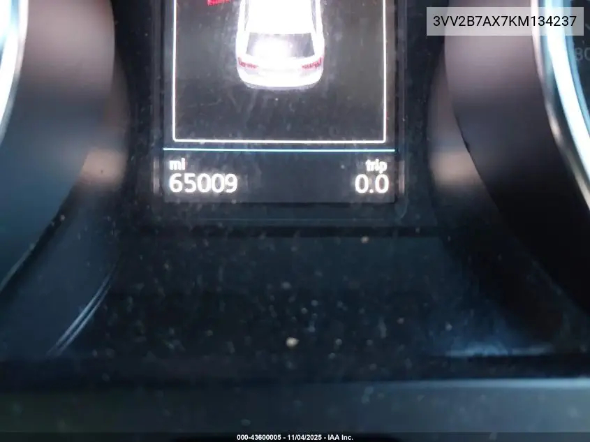 3VV2B7AX7KM134237 2019 Volkswagen Tiguan 2.0T Se/2.0T Sel/2.0T Sel R-Line/2.0T Sel R-Line Black