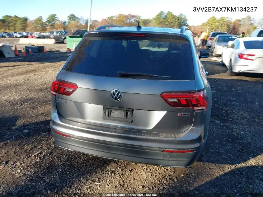 3VV2B7AX7KM134237 2019 Volkswagen Tiguan 2.0T Se/2.0T Sel/2.0T Sel R-Line/2.0T Sel R-Line Black