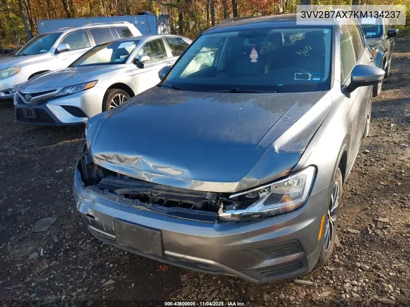 3VV2B7AX7KM134237 2019 Volkswagen Tiguan 2.0T Se/2.0T Sel/2.0T Sel R-Line/2.0T Sel R-Line Black