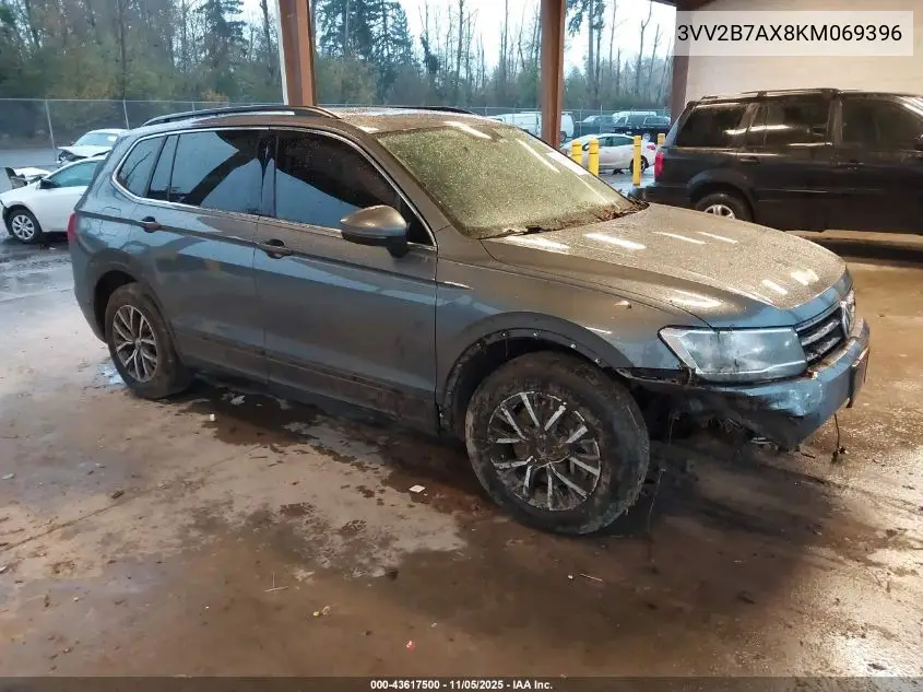 3VV2B7AX8KM069396 2019 Volkswagen Tiguan 2.0T Se/2.0T Sel/2.0T Sel R-Line/2.0T Sel R-Line Black