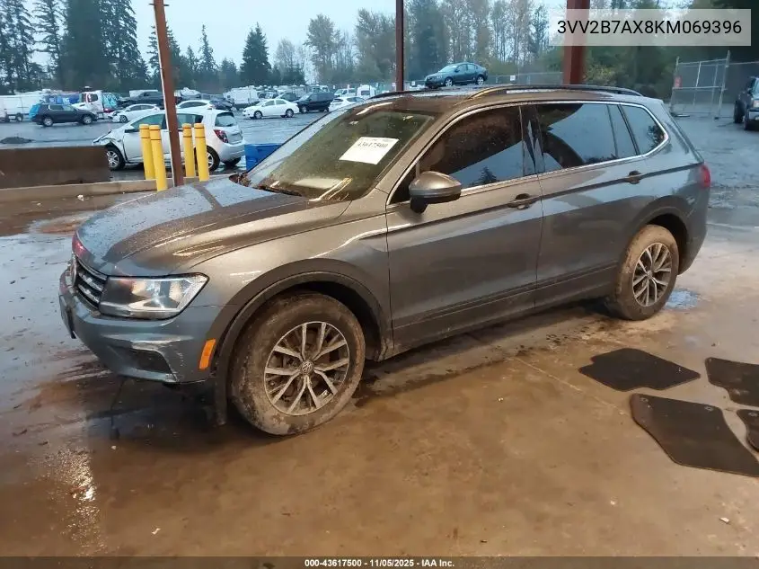 3VV2B7AX8KM069396 2019 Volkswagen Tiguan 2.0T Se/2.0T Sel/2.0T Sel R-Line/2.0T Sel R-Line Black
