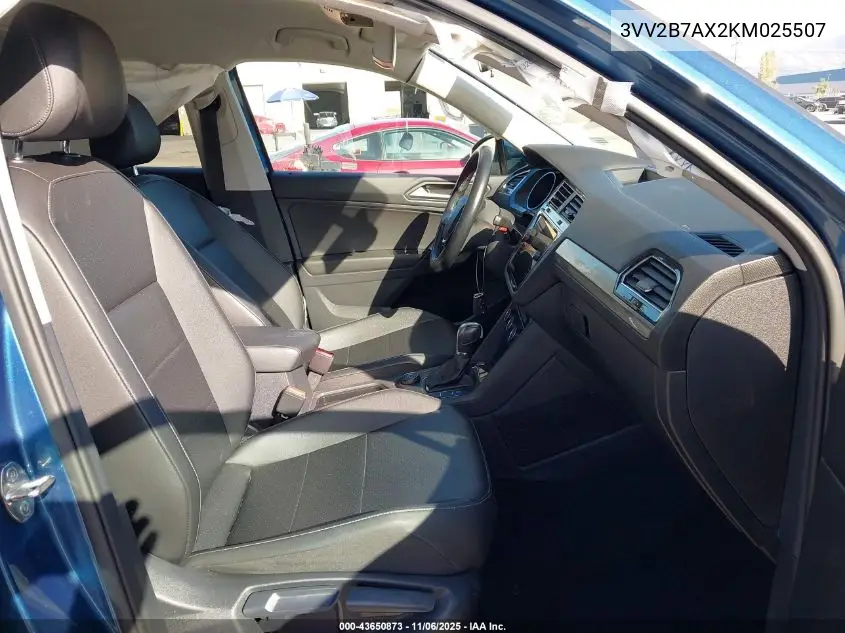 3VV2B7AX2KM025507 2019 Volkswagen Tiguan 2.0T Se/2.0T Sel/2.0T Sel R-Line/2.0T Sel R-Line Black