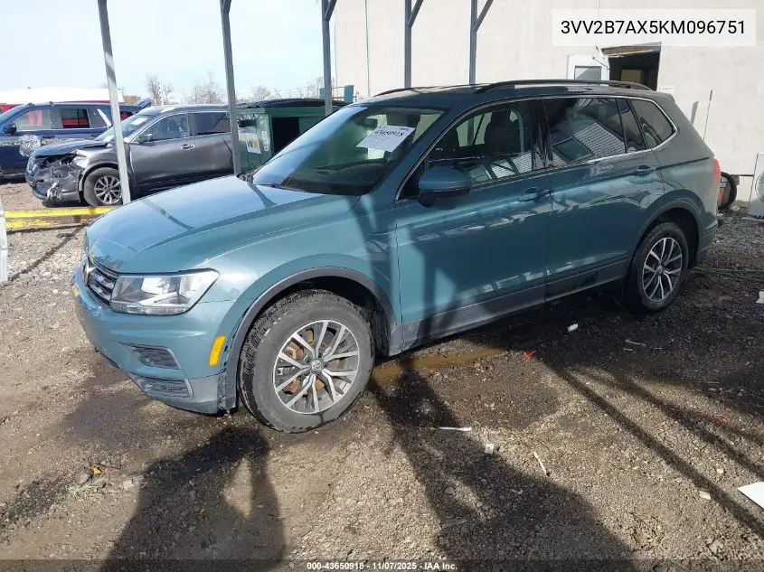3VV2B7AX5KM096751 2019 Volkswagen Tiguan 2.0T Se/2.0T Sel/2.0T Sel R-Line/2.0T Sel R-Line Black
