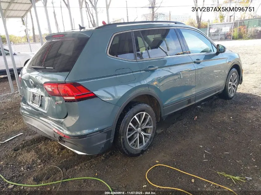 3VV2B7AX5KM096751 2019 Volkswagen Tiguan 2.0T Se/2.0T Sel/2.0T Sel R-Line/2.0T Sel R-Line Black
