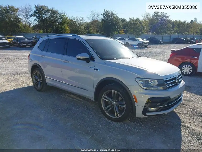 3VV3B7AX5KM055086 2019 Volkswagen Tiguan 2.0T Se/2.0T Sel/2.0T Sel R-Line/2.0T Sel R-Line Black