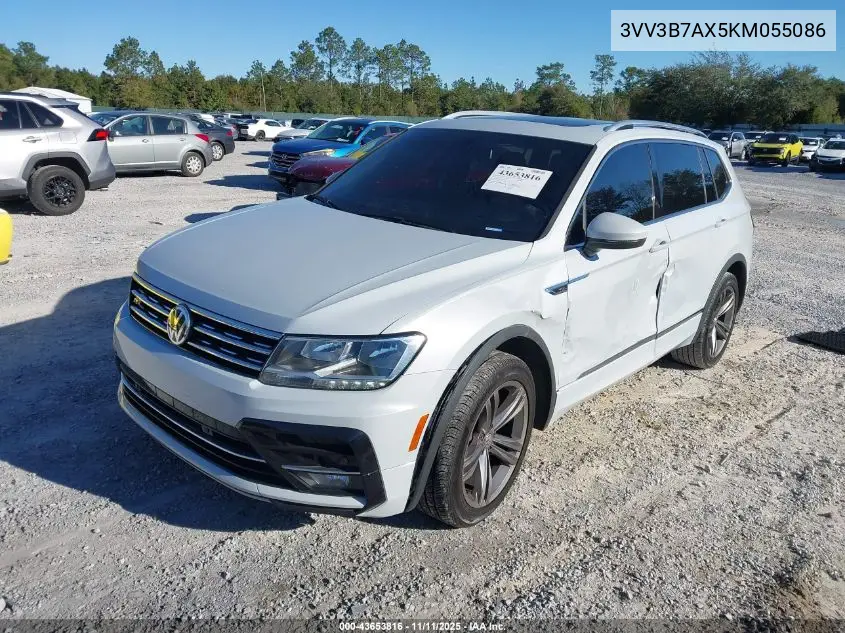 3VV3B7AX5KM055086 2019 Volkswagen Tiguan 2.0T Se/2.0T Sel/2.0T Sel R-Line/2.0T Sel R-Line Black