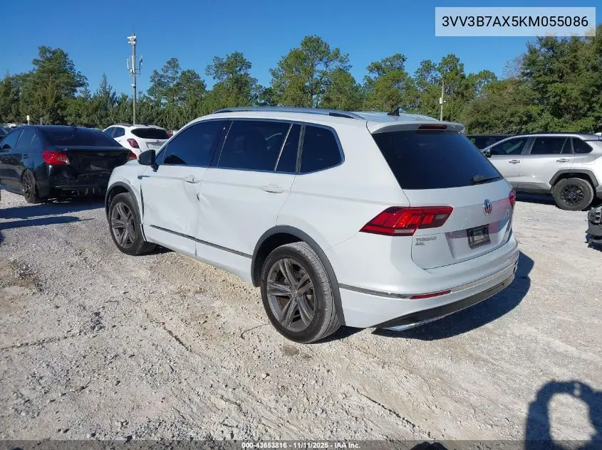 3VV3B7AX5KM055086 2019 Volkswagen Tiguan 2.0T Se/2.0T Sel/2.0T Sel R-Line/2.0T Sel R-Line Black