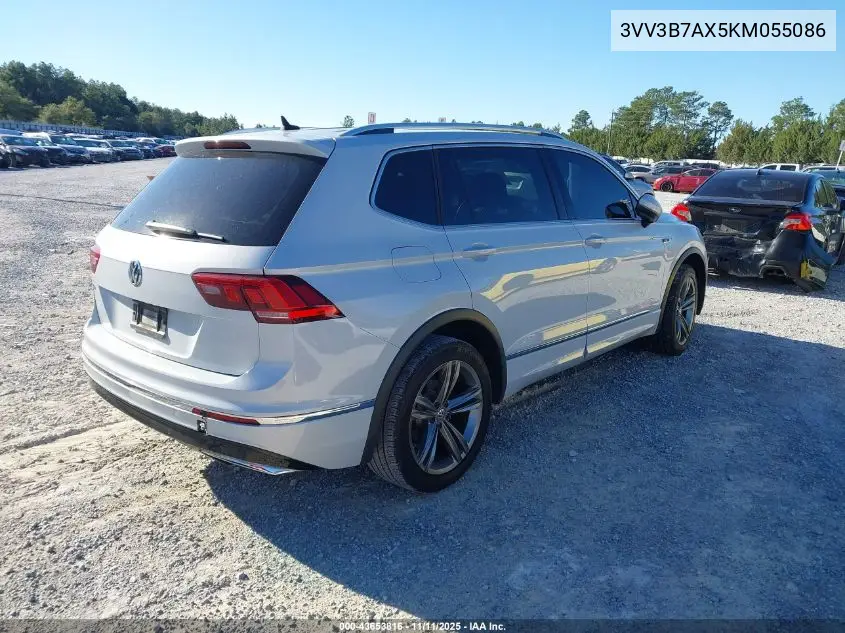 3VV3B7AX5KM055086 2019 Volkswagen Tiguan 2.0T Se/2.0T Sel/2.0T Sel R-Line/2.0T Sel R-Line Black