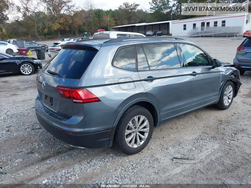 3VV1B7AX3KM063596 2019 Volkswagen Tiguan 2.0T S