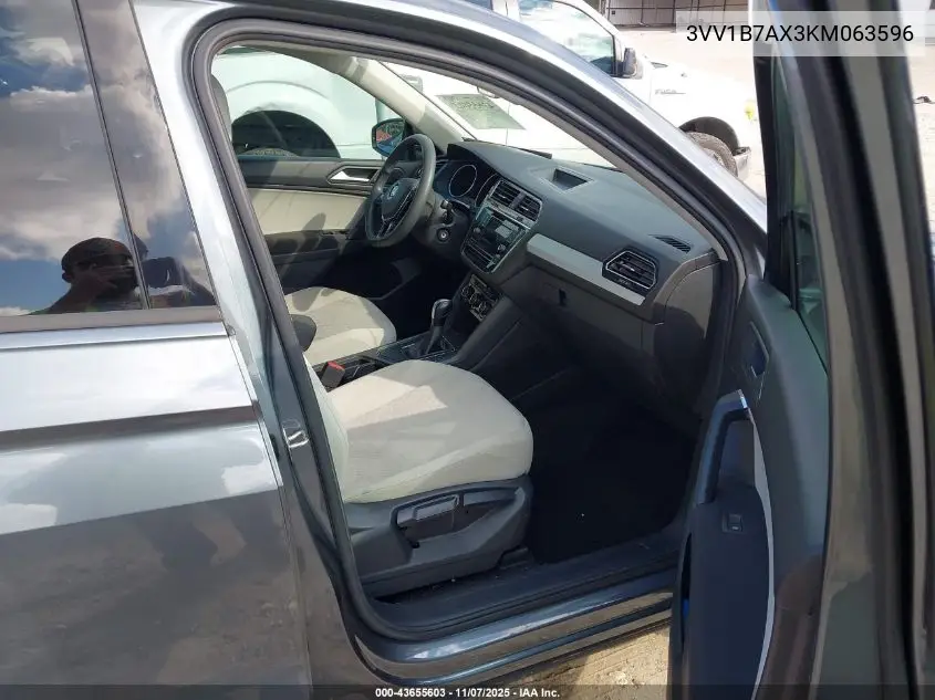 3VV1B7AX3KM063596 2019 Volkswagen Tiguan 2.0T S