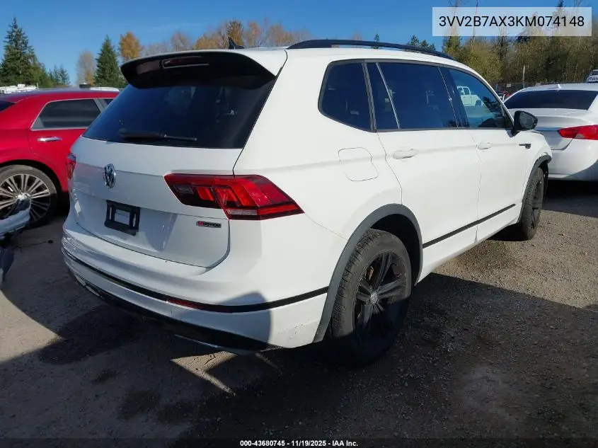 3VV2B7AX3KM074148 2019 Volkswagen Tiguan 2.0T Se/2.0T Sel/2.0T Sel R-Line/2.0T Sel R-Line Black