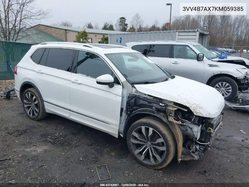 3VV4B7AX7KM059385 2019 Volkswagen Tiguan 2.0T Sel Premium/2.0T Sel Premium R-Line