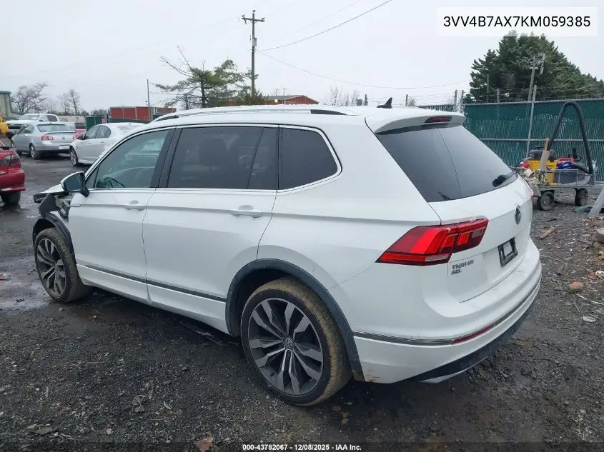 3VV4B7AX7KM059385 2019 Volkswagen Tiguan 2.0T Sel Premium/2.0T Sel Premium R-Line