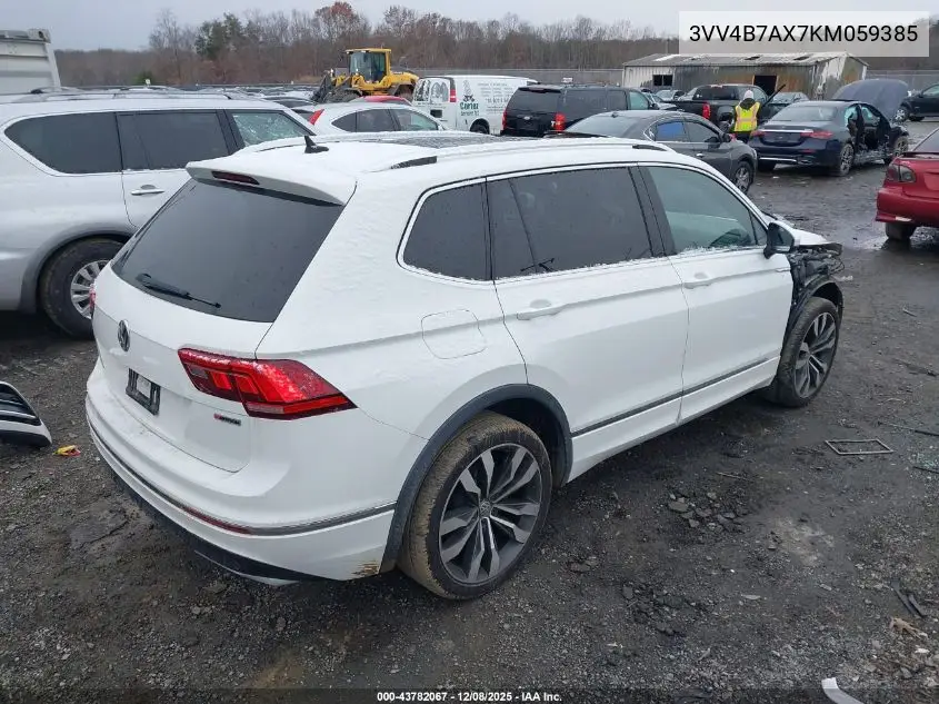 3VV4B7AX7KM059385 2019 Volkswagen Tiguan 2.0T Sel Premium/2.0T Sel Premium R-Line