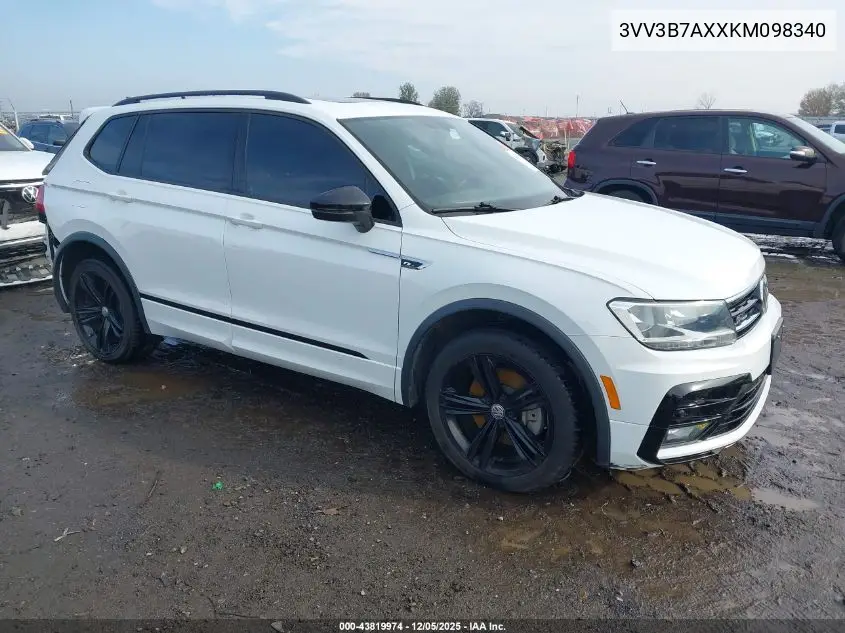 3VV3B7AXXKM098340 2019 Volkswagen Tiguan 2.0T Se/2.0T Sel/2.0T Sel R-Line/2.0T Sel R-Line Black