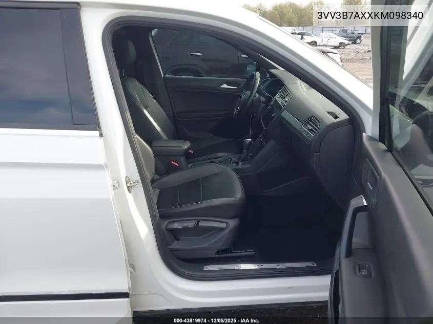 3VV3B7AXXKM098340 2019 Volkswagen Tiguan 2.0T Se/2.0T Sel/2.0T Sel R-Line/2.0T Sel R-Line Black