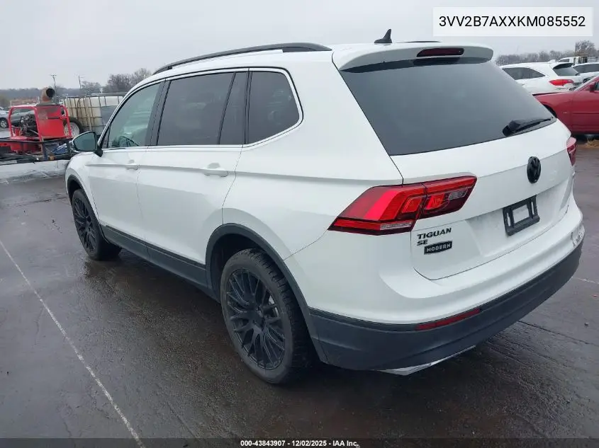3VV2B7AXXKM085552 2019 Volkswagen Tiguan 2.0T Se/2.0T Sel/2.0T Sel R-Line/2.0T Sel R-Line Black