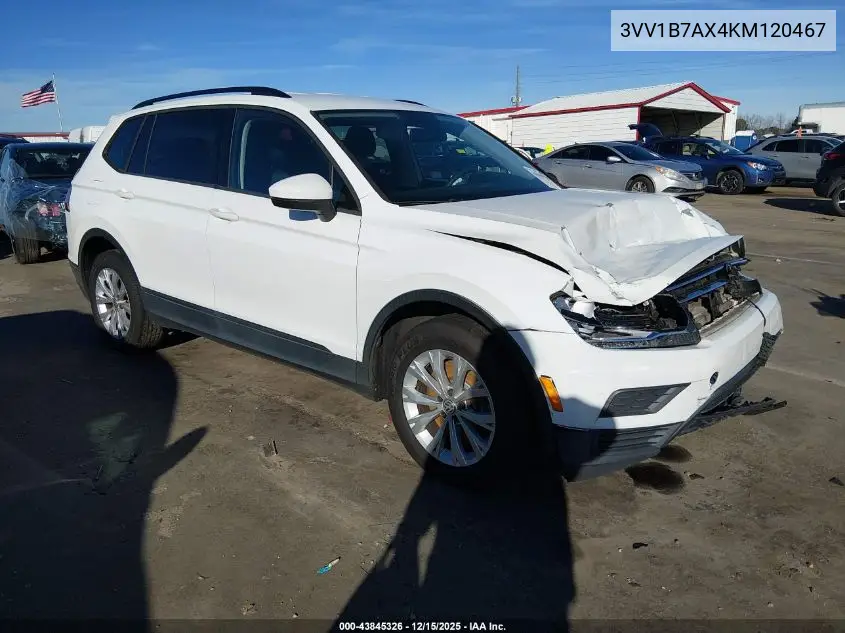 3VV1B7AX4KM120467 2019 Volkswagen Tiguan 2.0T S