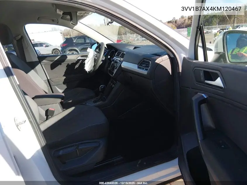 3VV1B7AX4KM120467 2019 Volkswagen Tiguan 2.0T S