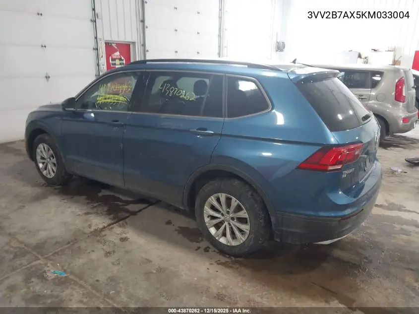 3VV2B7AX5KM033004 2019 Volkswagen Tiguan 2.0T Se/2.0T Sel/2.0T Sel R-Line/2.0T Sel R-Line Black