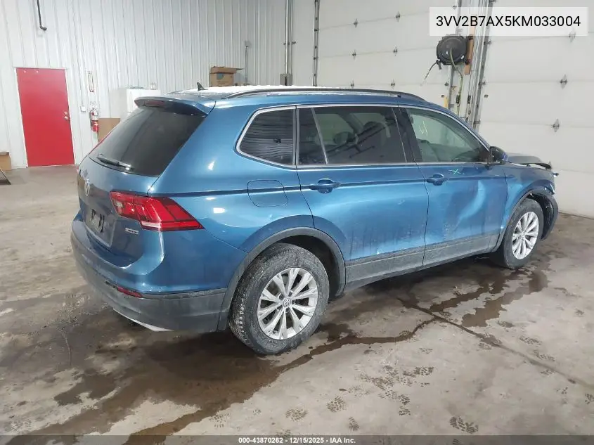 3VV2B7AX5KM033004 2019 Volkswagen Tiguan 2.0T Se/2.0T Sel/2.0T Sel R-Line/2.0T Sel R-Line Black