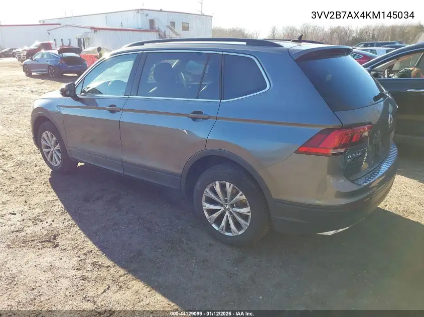3VV2B7AX4KM145034 2019 Volkswagen Tiguan 2.0T Se/2.0T Sel/2.0T Sel R-Line/2.0T Sel R-Line Black