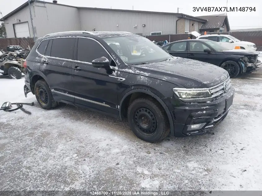3VV4B7AX7LM148794 2020 Volkswagen Tiguan