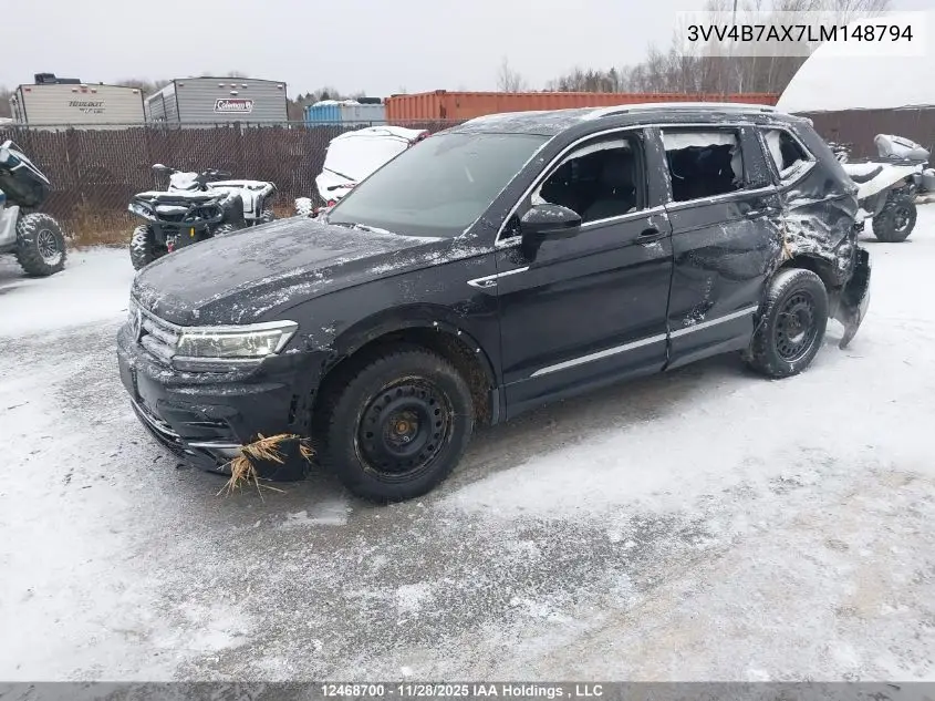 3VV4B7AX7LM148794 2020 Volkswagen Tiguan