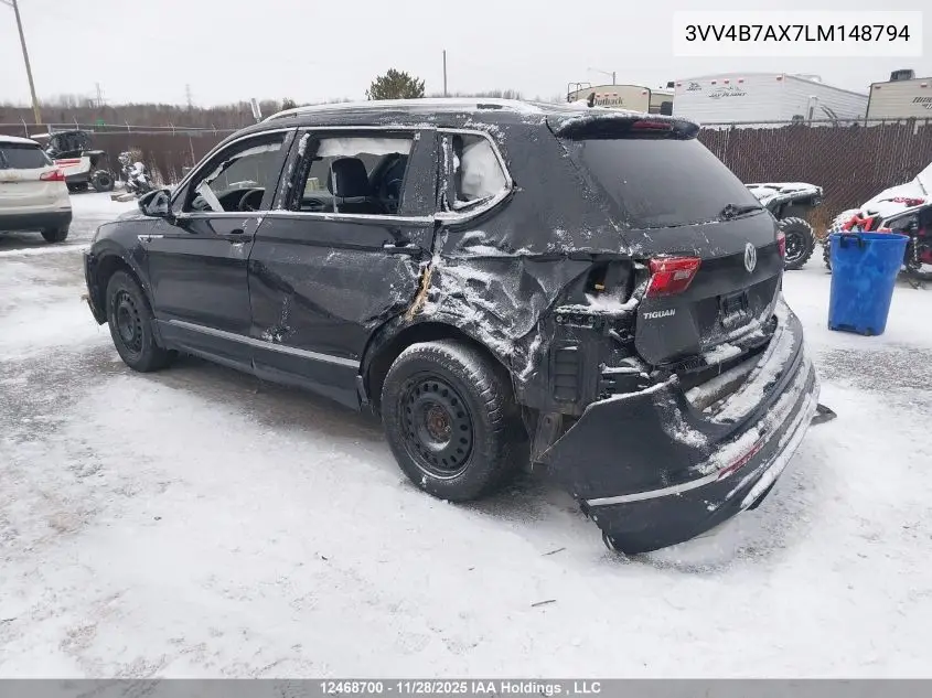 3VV4B7AX7LM148794 2020 Volkswagen Tiguan