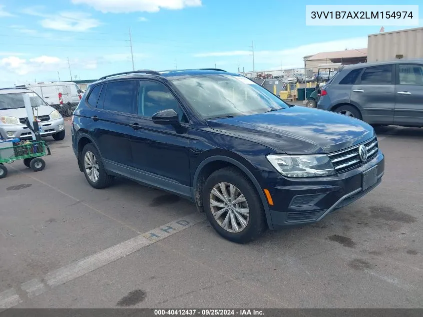 3VV1B7AX2LM154974 2020 Volkswagen Tiguan 2.0T S