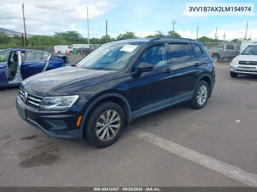 3VV1B7AX2LM154974 2020 Volkswagen Tiguan 2.0T S