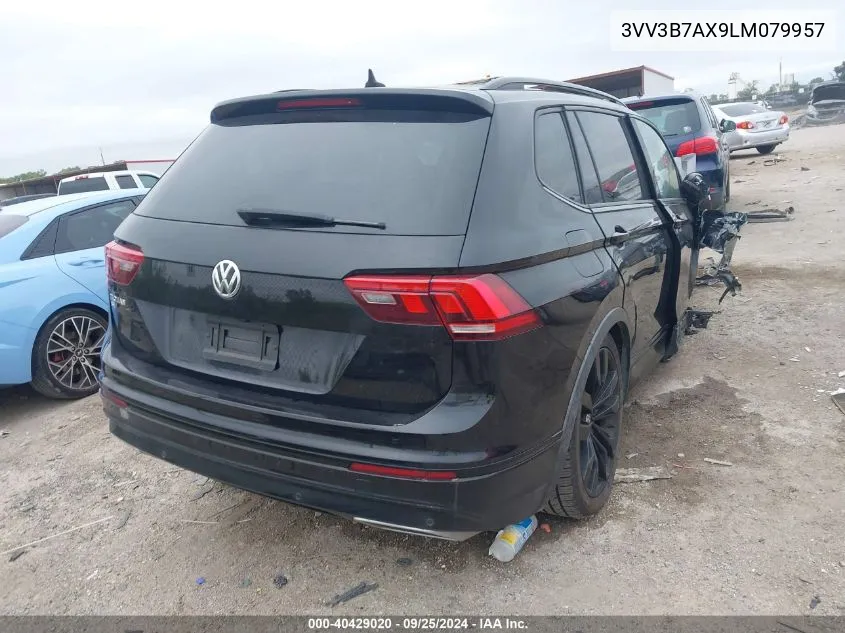 3VV3B7AX9LM079957 2020 Volkswagen Tiguan 2.0T Se/2.0T Se R-Line Black/2.0T Sel