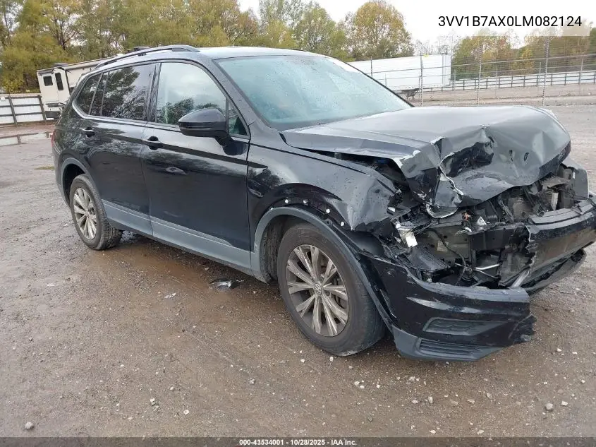 3VV1B7AX0LM082124 2020 Volkswagen Tiguan 2.0T S