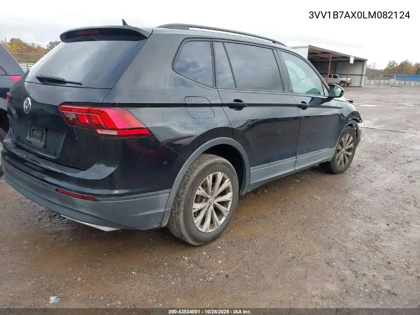3VV1B7AX0LM082124 2020 Volkswagen Tiguan 2.0T S