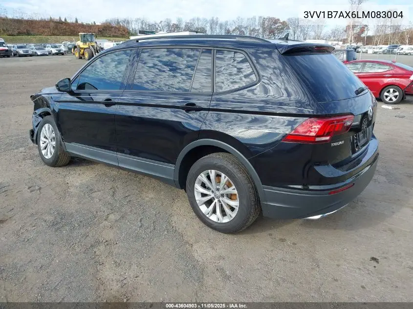 3VV1B7AX6LM083004 2020 Volkswagen Tiguan 2.0T S