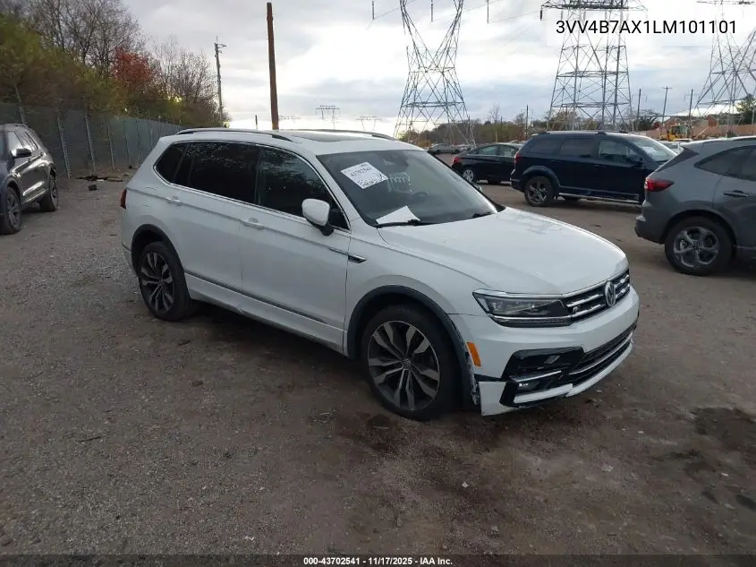 3VV4B7AX1LM101101 2020 Volkswagen Tiguan 2.0T Sel Premium R-Line