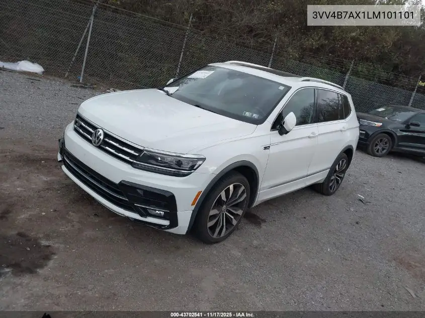 3VV4B7AX1LM101101 2020 Volkswagen Tiguan 2.0T Sel Premium R-Line