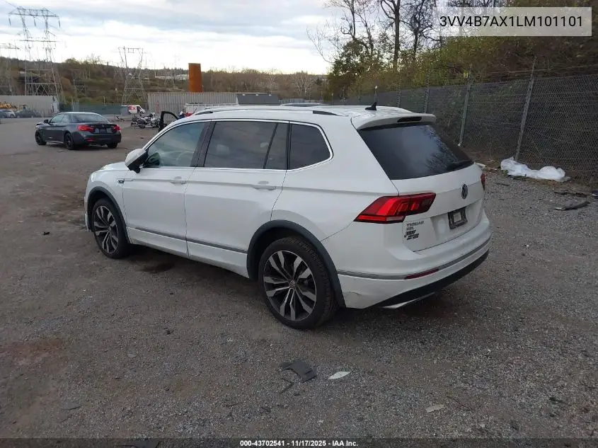 3VV4B7AX1LM101101 2020 Volkswagen Tiguan 2.0T Sel Premium R-Line