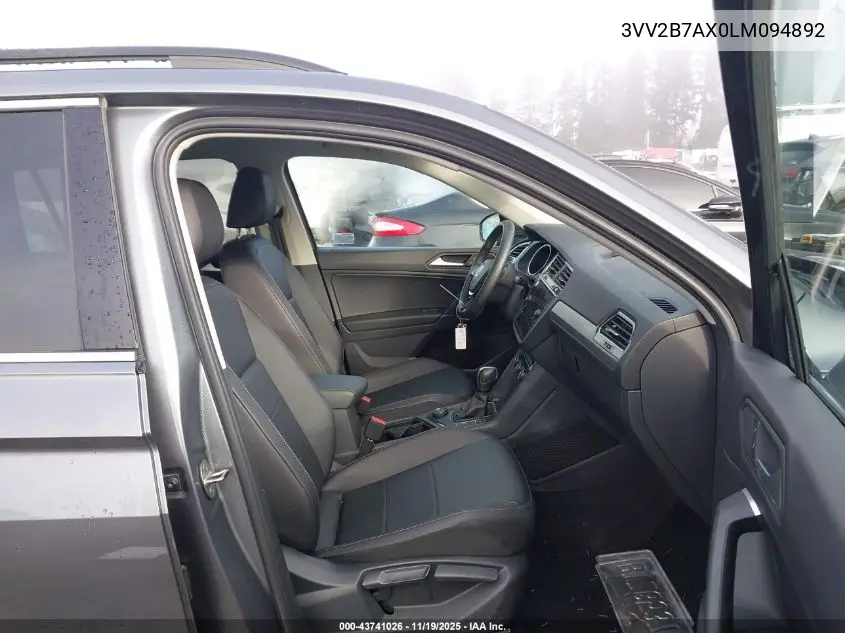 3VV2B7AX0LM094892 2020 Volkswagen Tiguan 2.0T Se/2.0T Se R-Line Black/2.0T Sel