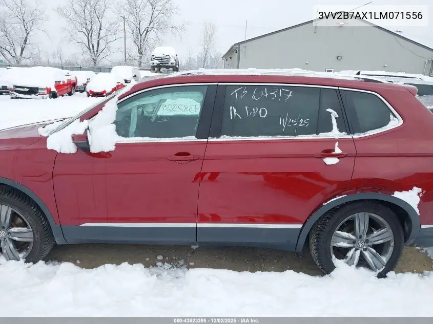 3VV2B7AX1LM071556 2020 Volkswagen Tiguan 2.0T Se/2.0T Se R-Line Black/2.0T Sel