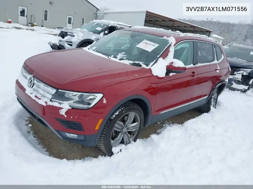 3VV2B7AX1LM071556 2020 Volkswagen Tiguan 2.0T Se/2.0T Se R-Line Black/2.0T Sel